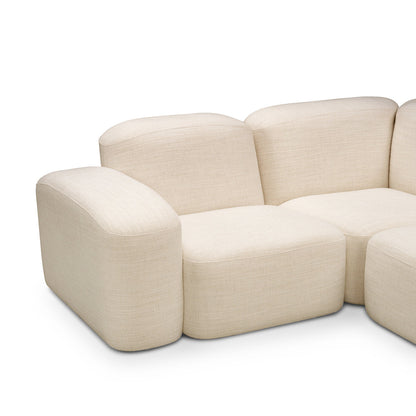 Muse 5 Piece RAF Chaise Modular Sofa