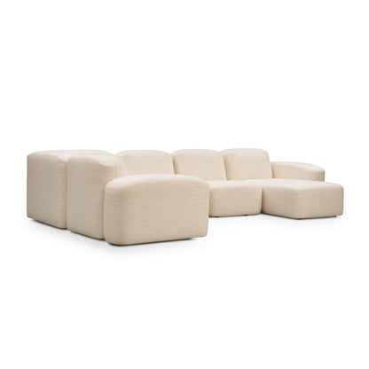 Muse 5 Piece RAF Chaise Modular Sofa