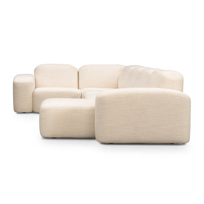 Muse 5 Piece RAF Chaise Modular Sofa