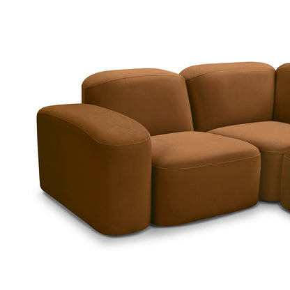 Muse 5 Piece RAF Chaise Modular Sofa