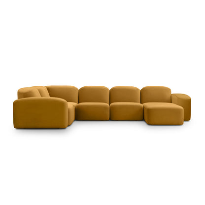 Muse 5 Piece RAF Chaise Modular Sofa