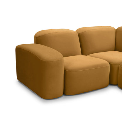 Muse 5 Piece RAF Chaise Modular Sofa