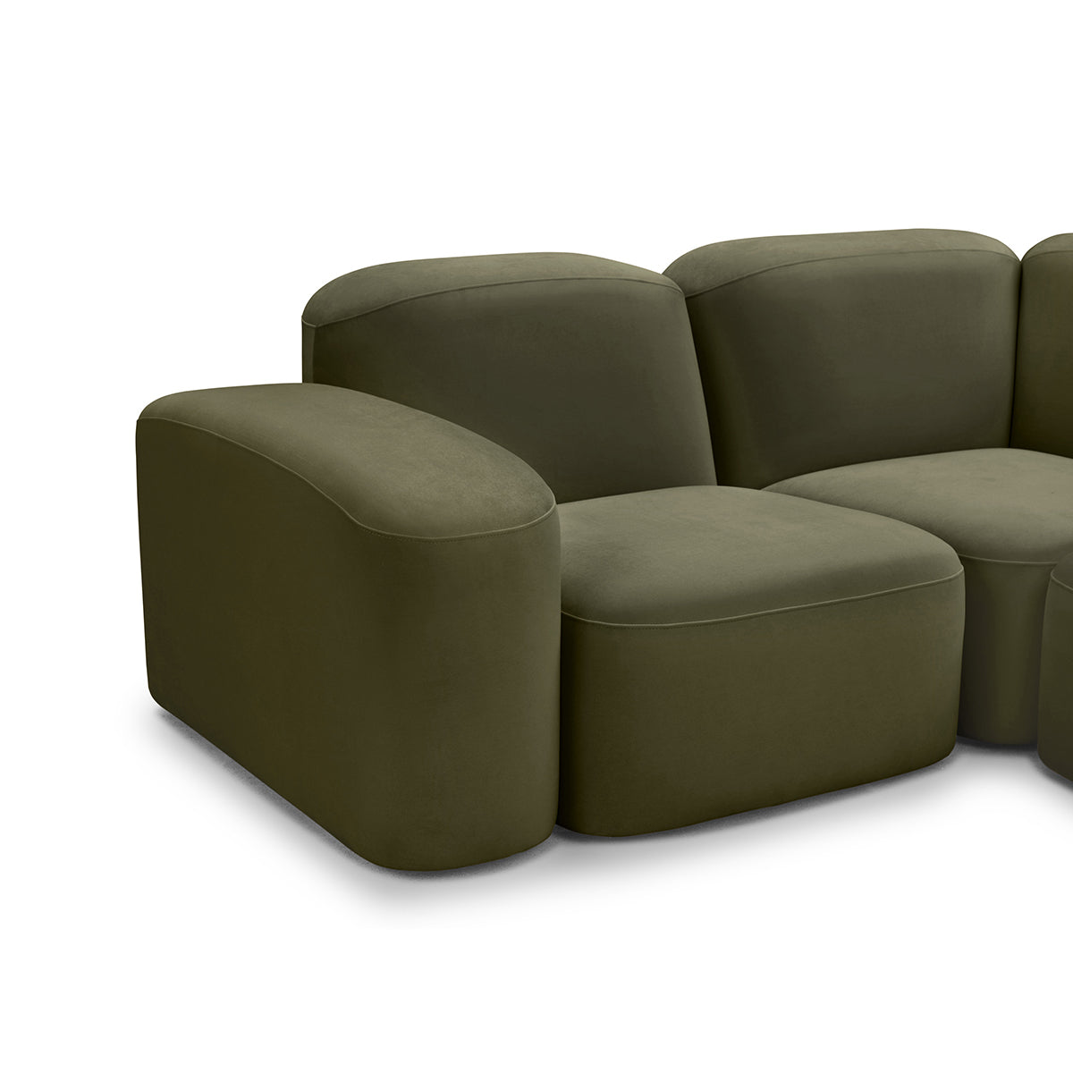 Muse 5 Piece RAF Chaise Modular Sofa