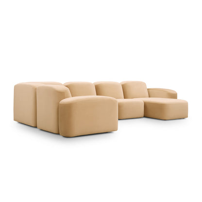 Muse 5 Piece RAF Chaise Modular Sofa