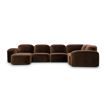 Muse 5 Piece RAF Chaise Modular Sofa