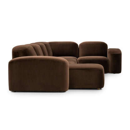 Muse 5 Piece RAF Chaise Modular Sofa