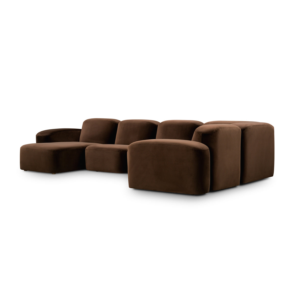 Muse 5 Piece RAF Chaise Modular Sofa