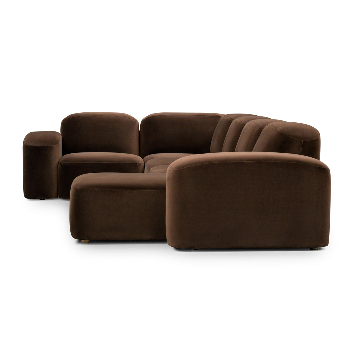 Muse 5 Piece RAF Chaise Modular Sofa