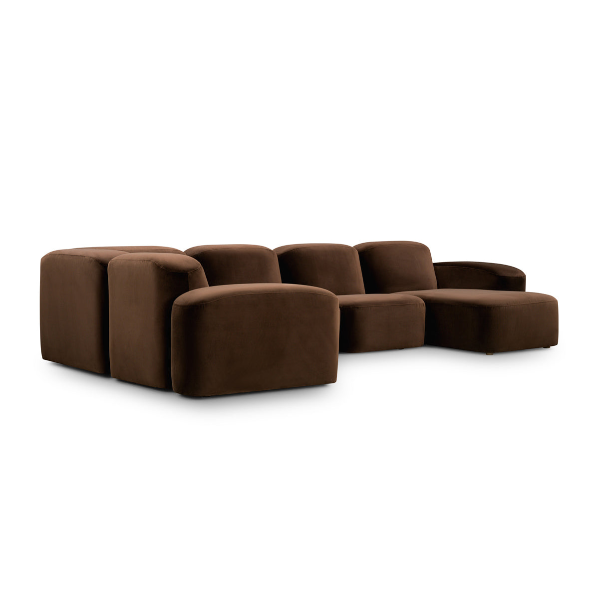 Muse 5 Piece RAF Chaise Modular Sofa