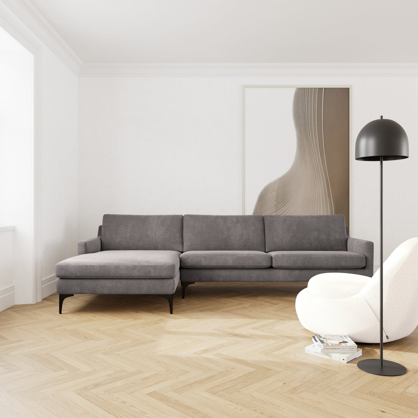 Astha Left Chaise Sofa