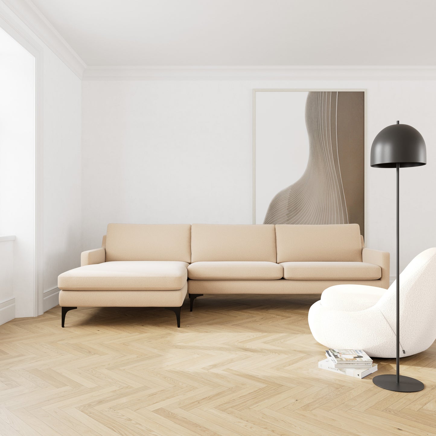 Astha Left Chaise Sofa