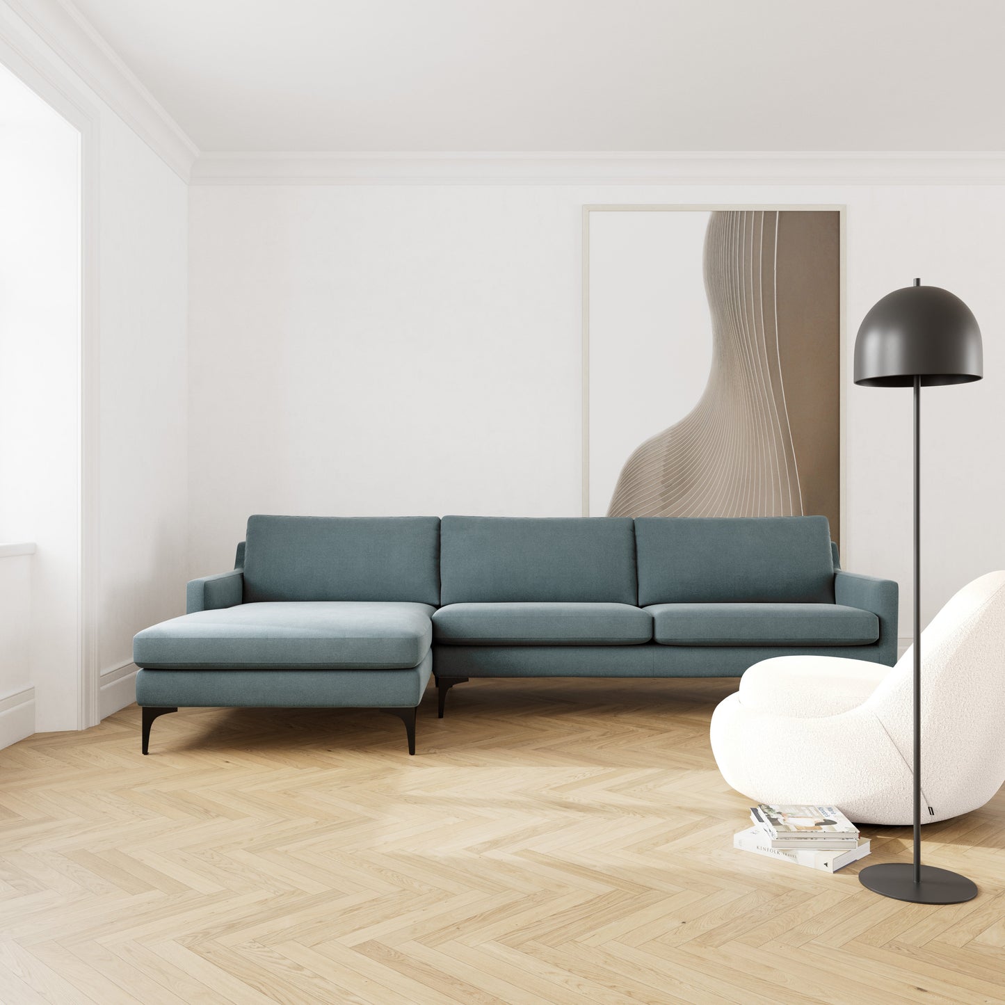 Astha Left Chaise Sofa