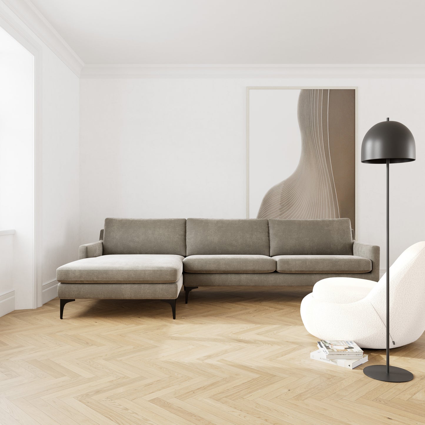 Astha Left Chaise Sofa