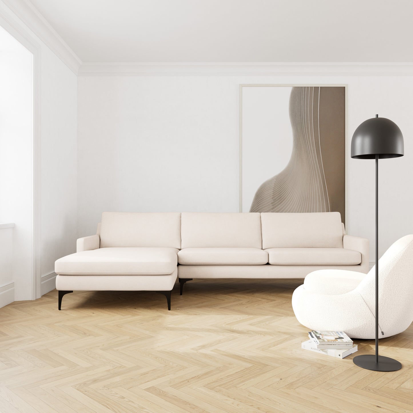 Astha Left Chaise Sofa