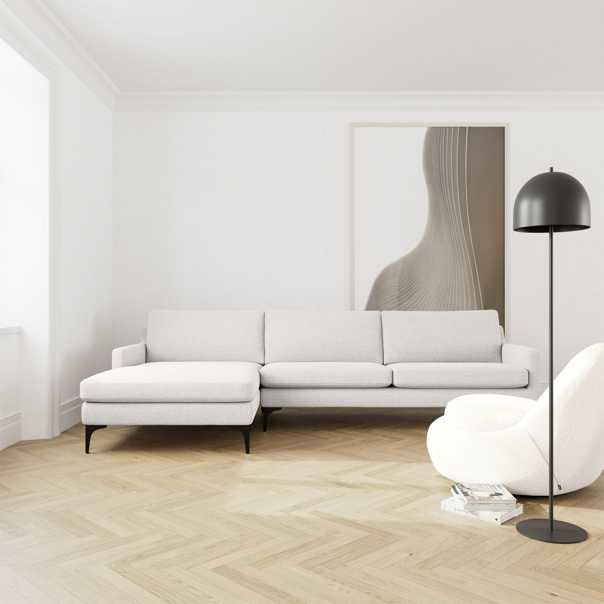 Astha Left Chaise Sofa