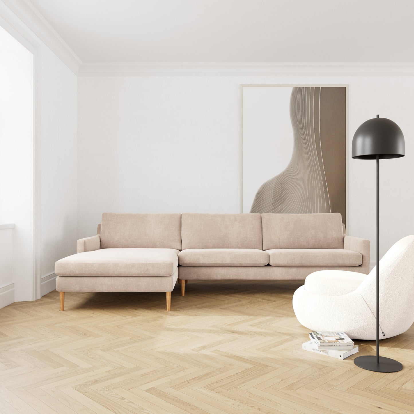 Astha Left Chaise Sofa