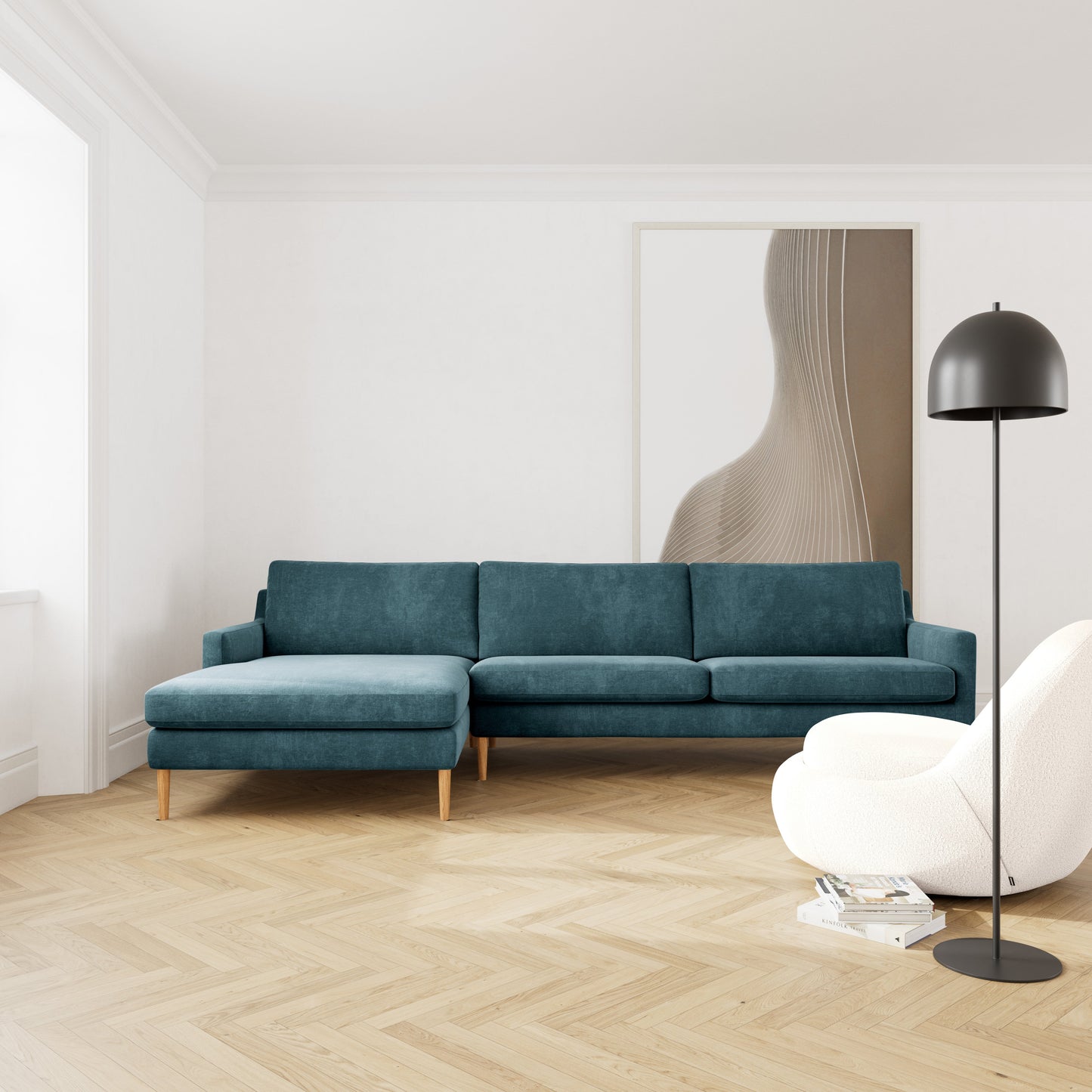 Astha Left Chaise Sofa