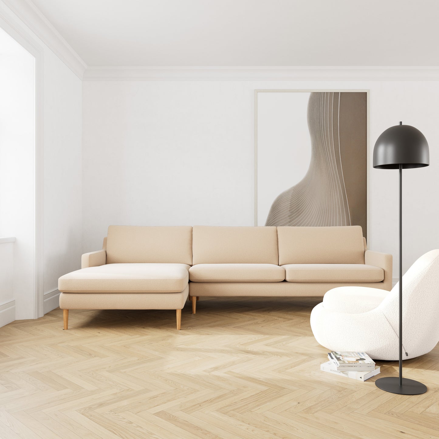 Astha Left Chaise Sofa