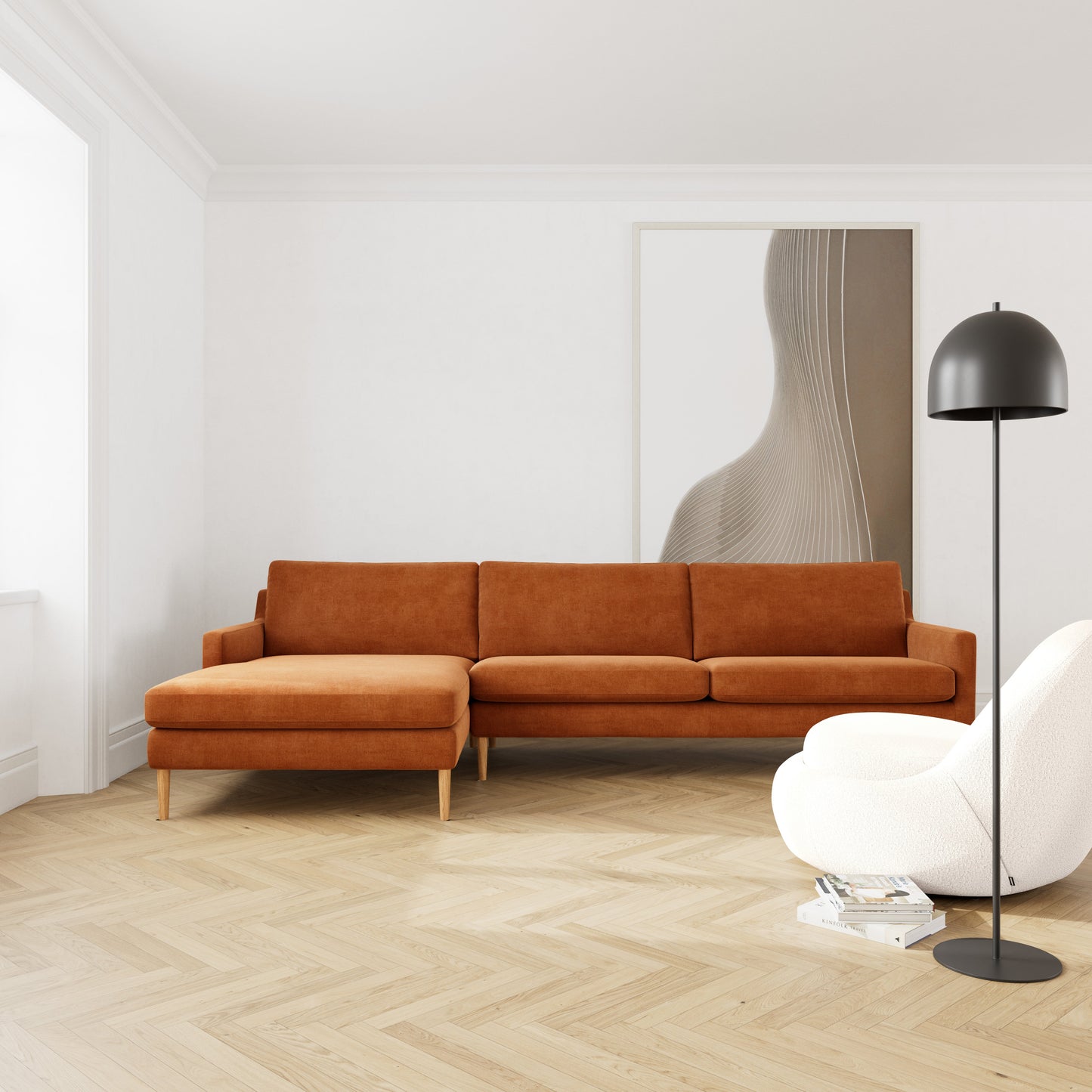 Astha Left Chaise Sofa