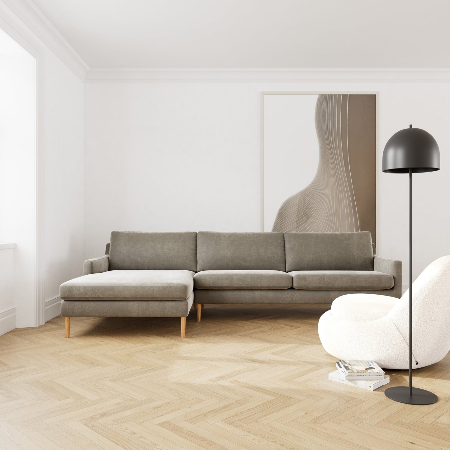 Astha Left Chaise Sofa