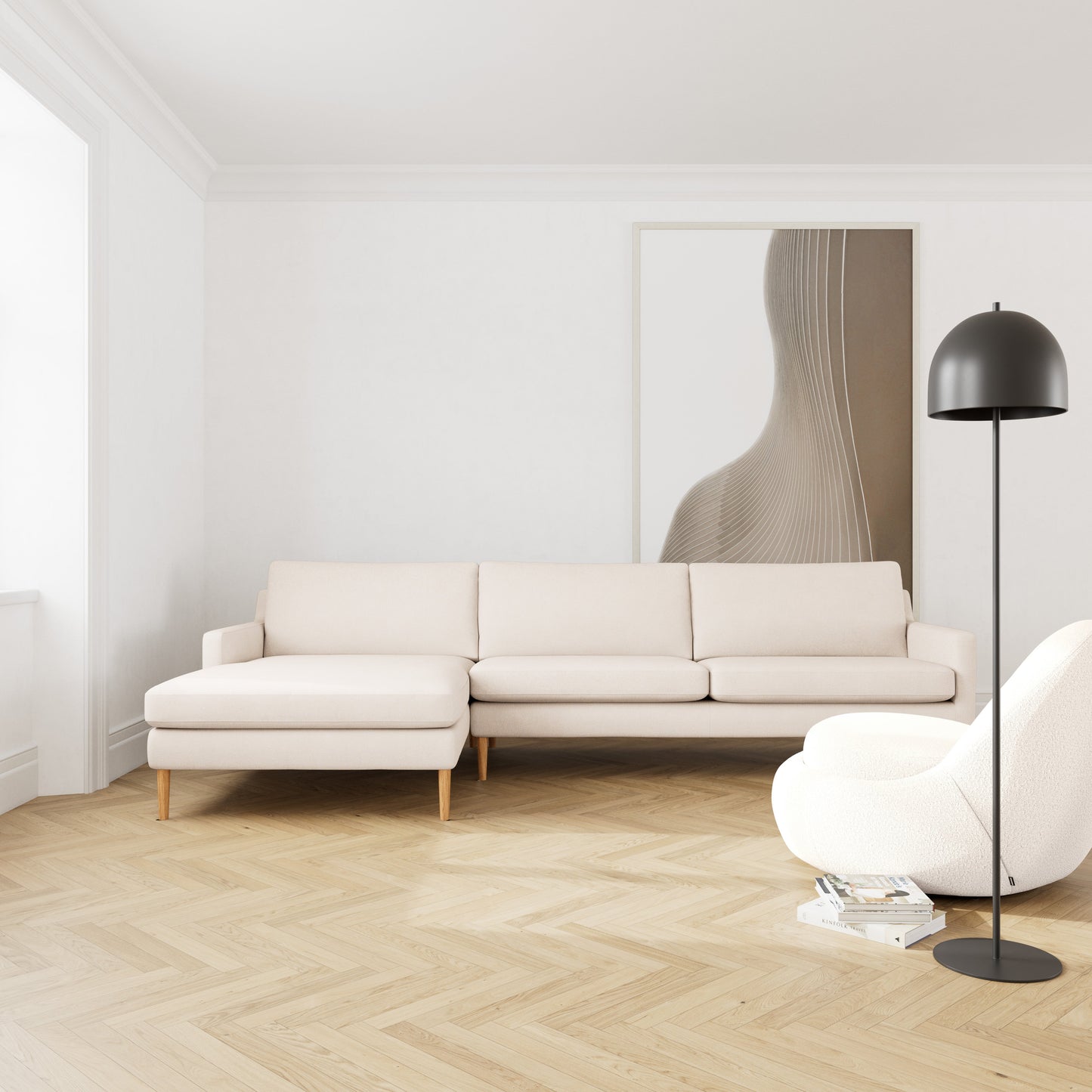 Astha Left Chaise Sofa