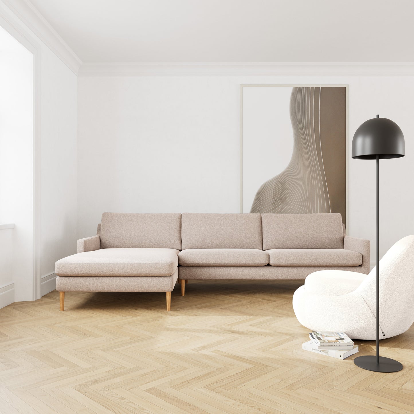 Astha Left Chaise Sofa