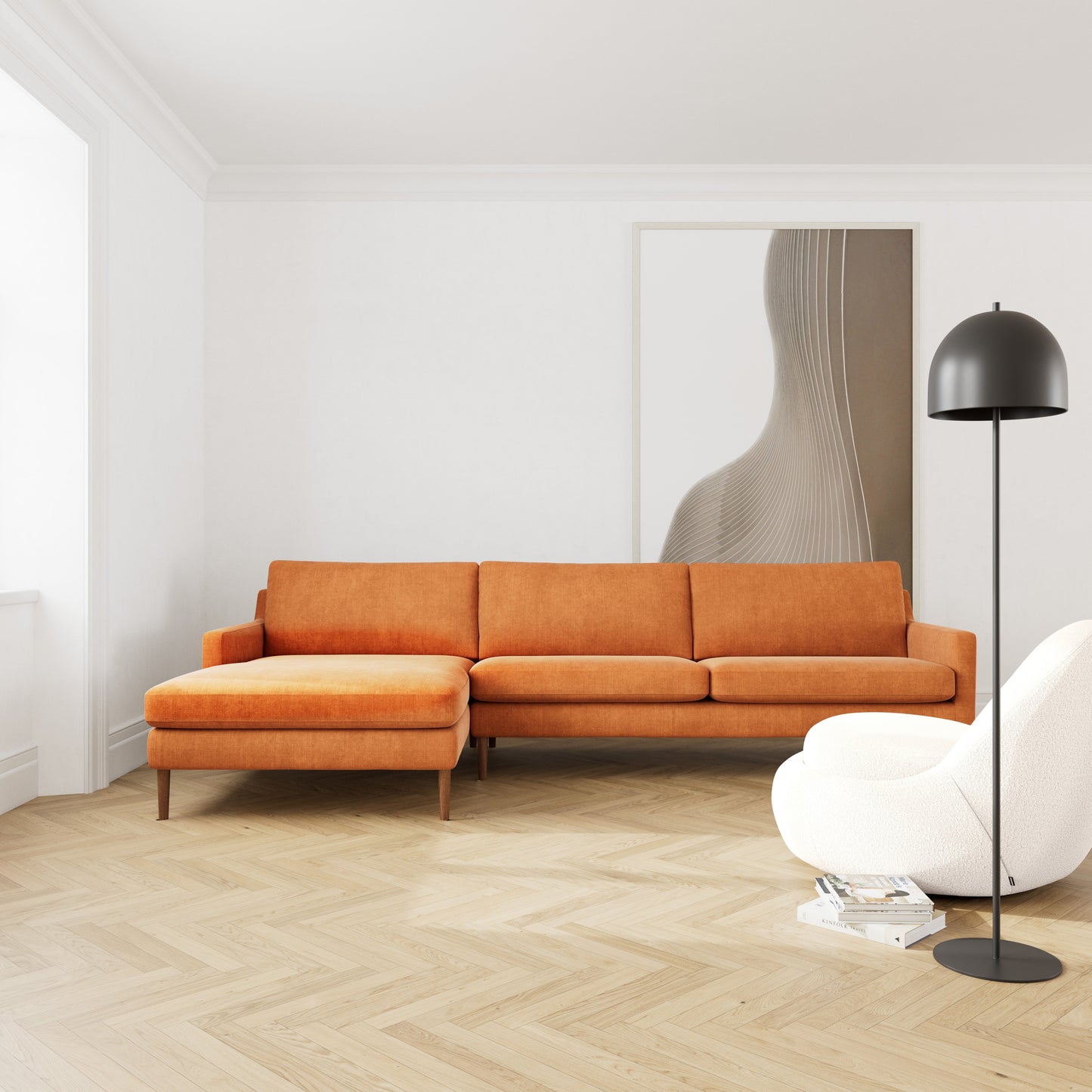 Astha Left Chaise Sofa