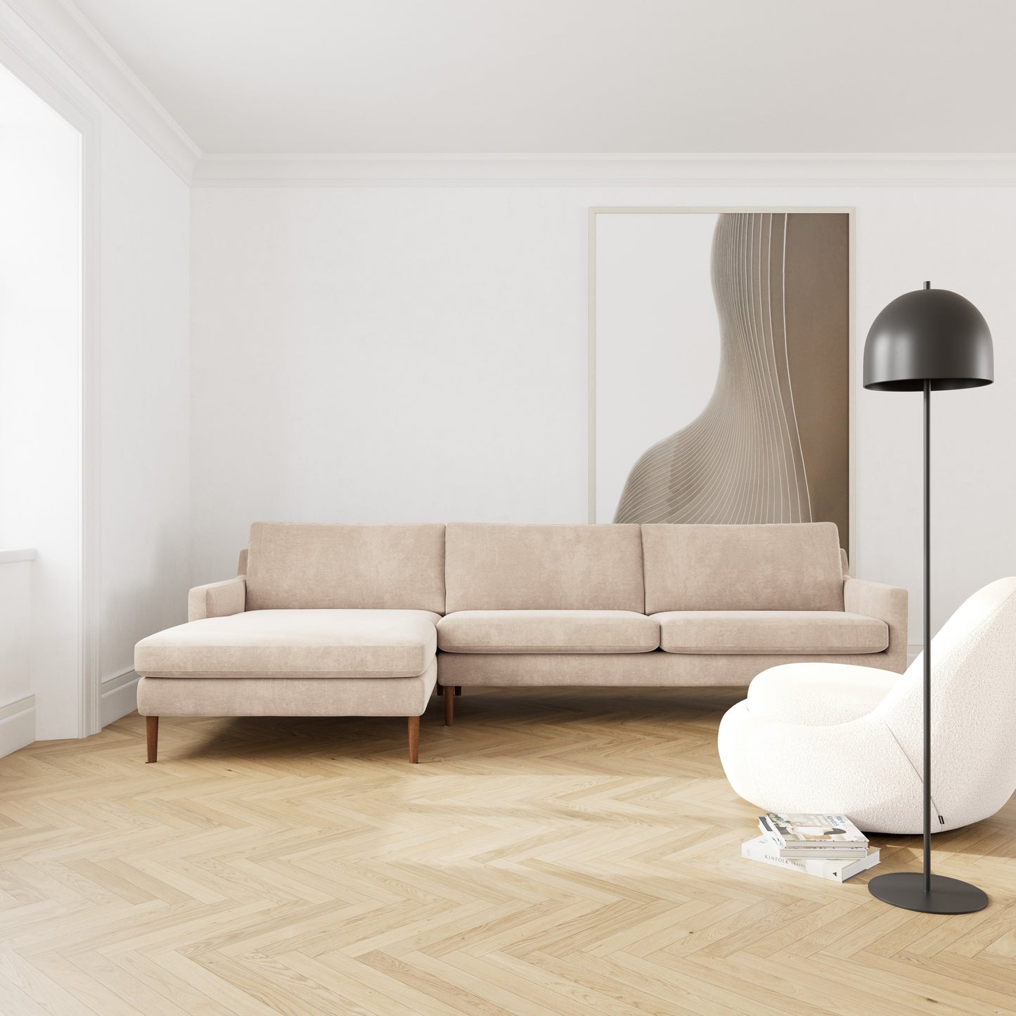 Astha Left Chaise Sofa