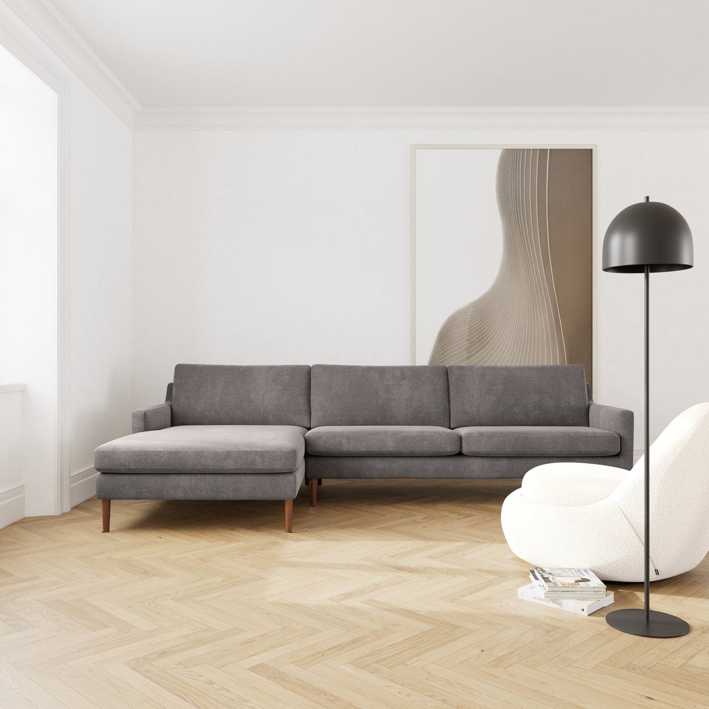 Astha Left Chaise Sofa