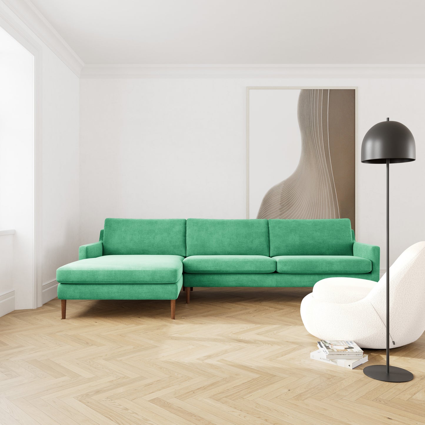 Astha Left Chaise Sofa