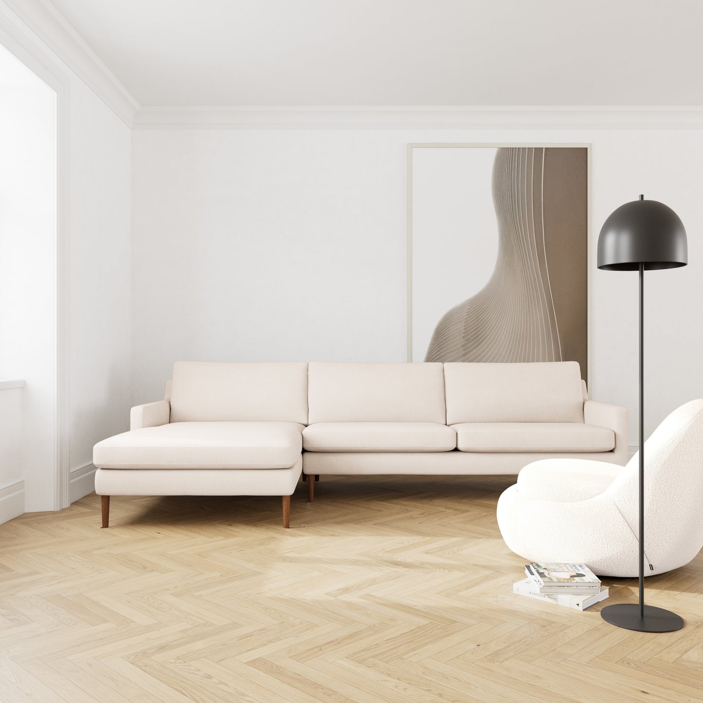 Astha Left Chaise Sofa