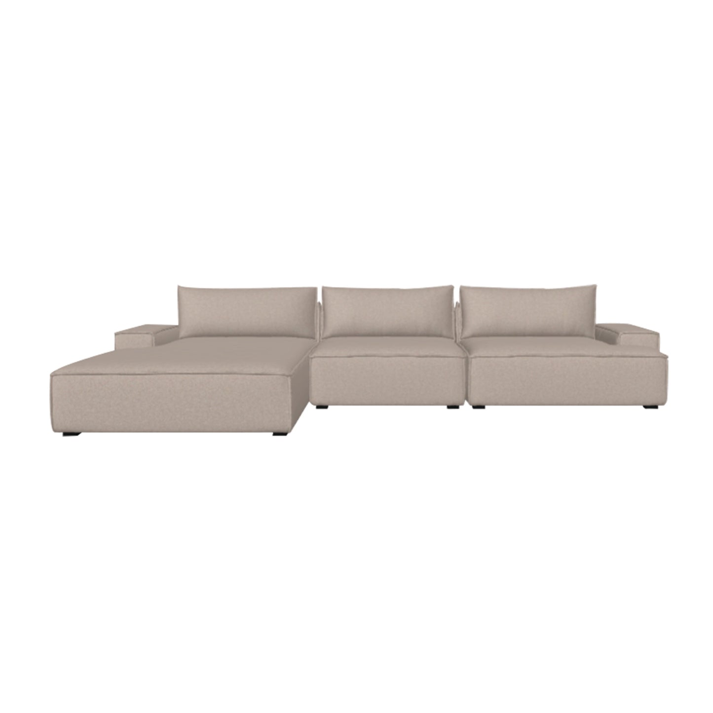 Daphne 3 Seater Modular Left Chaise Sofa