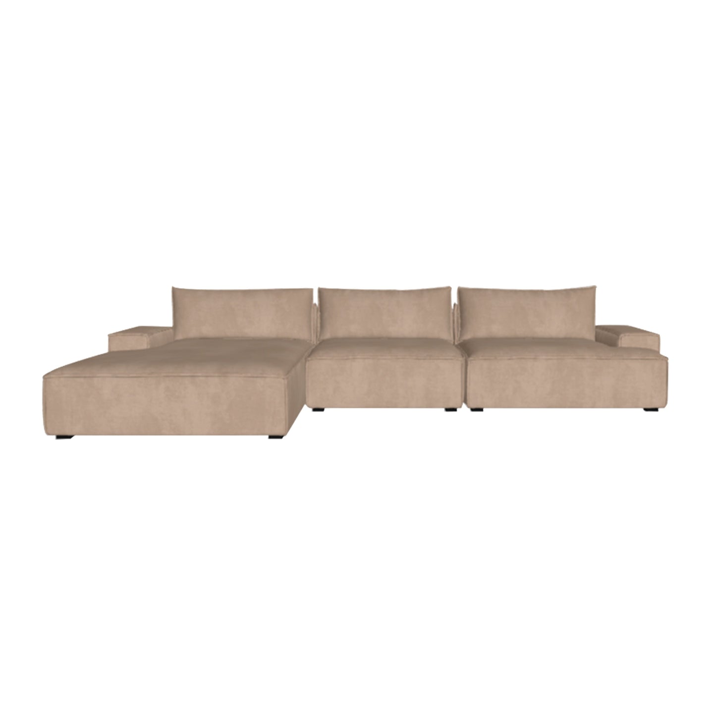 Daphne 3 Seater Modular Left Chaise Sofa