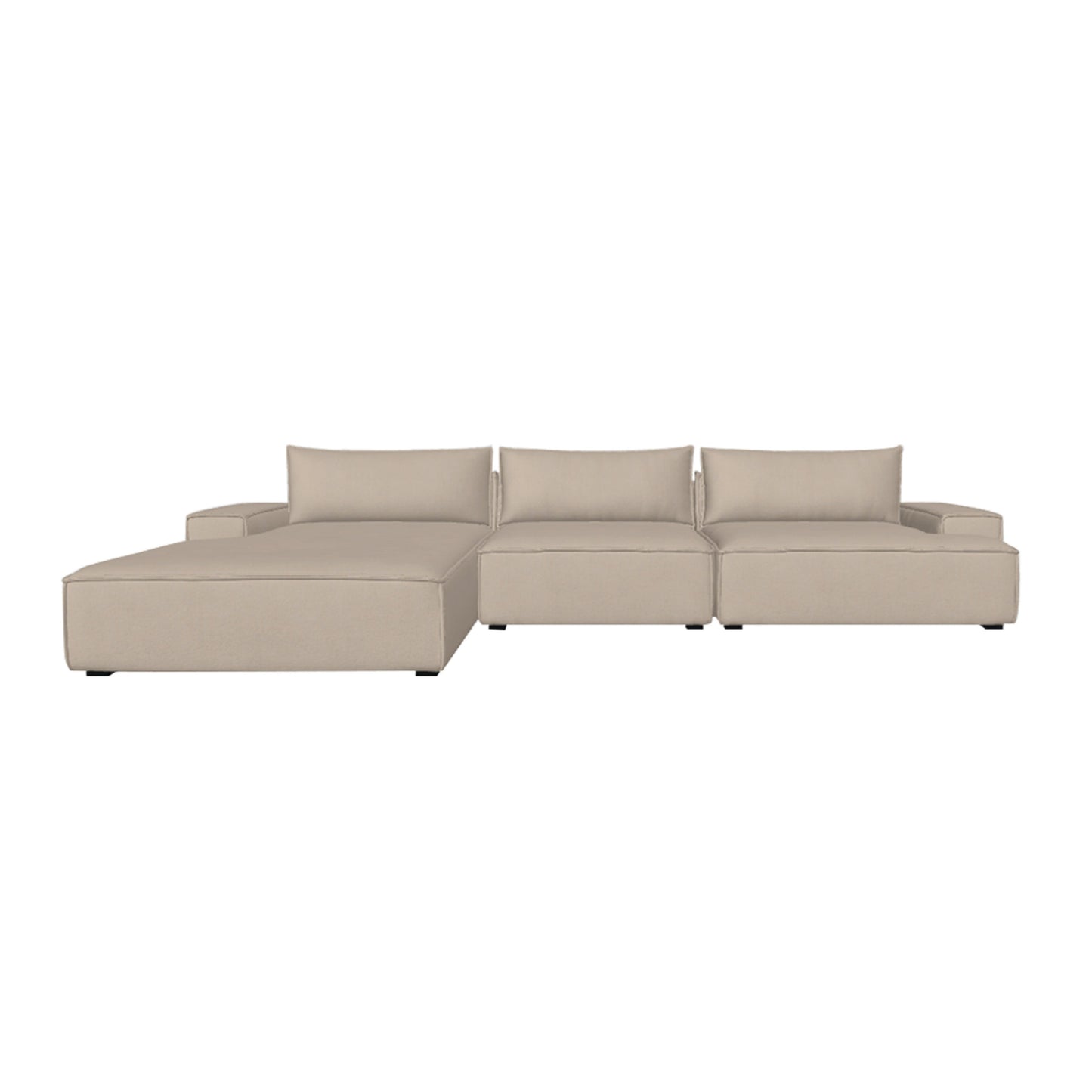 Daphne 3 Seater Modular Left Chaise Sofa