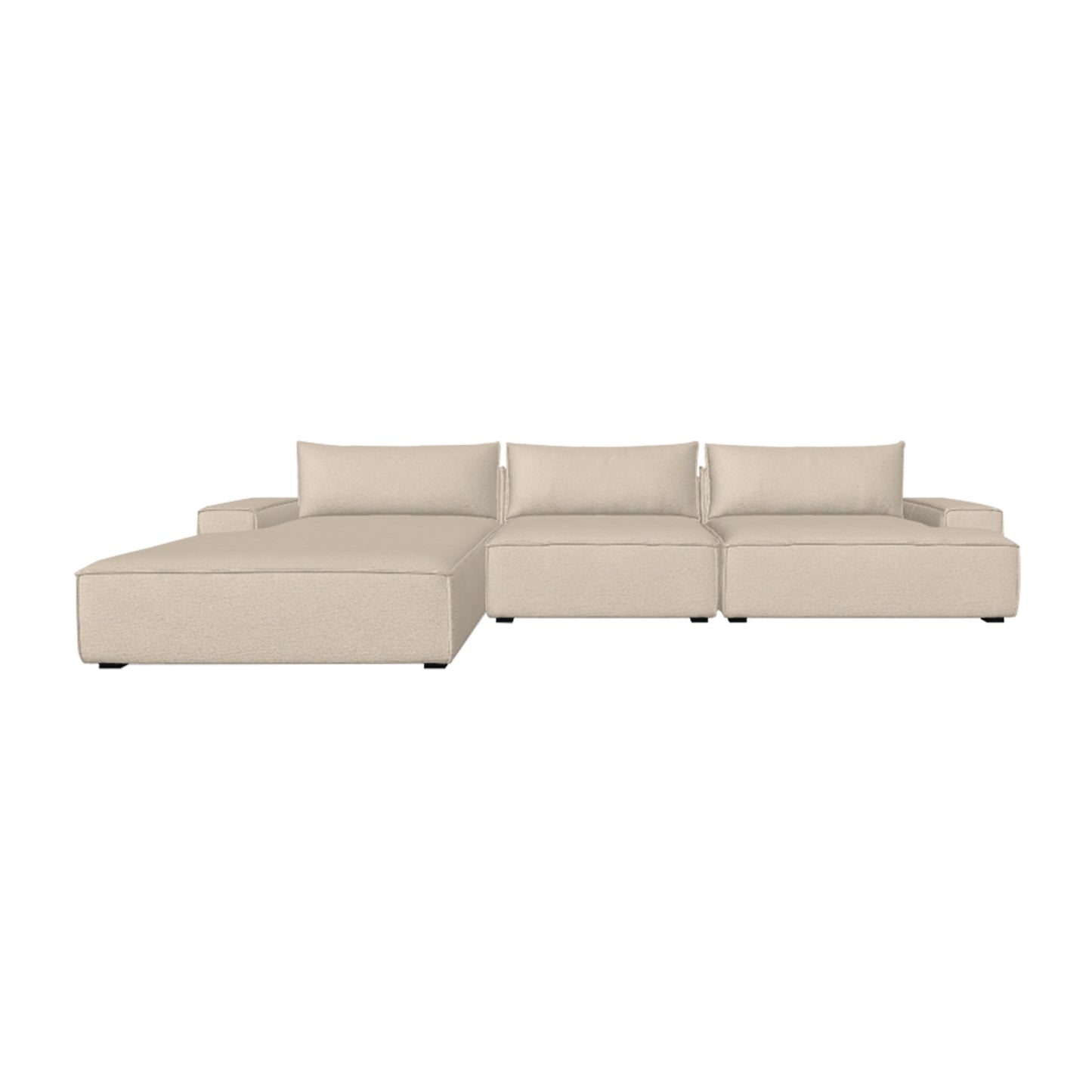 Daphne 3 Seater Modular Left Chaise Sofa