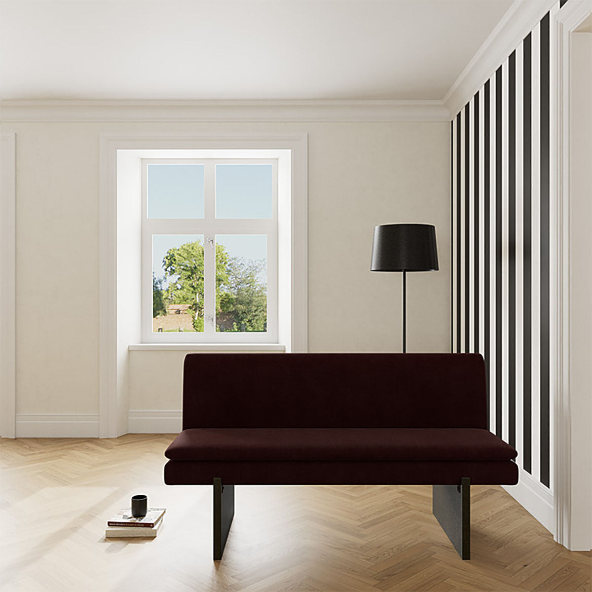 Umi Dark Walnut Dining Sofa