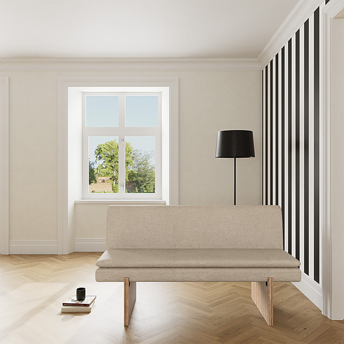 Umi Walnut Dining Sofa