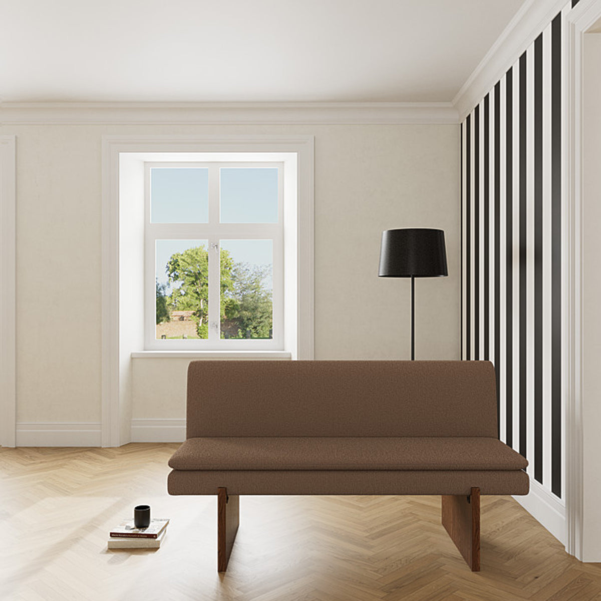 Umi Walnut Dining Sofa