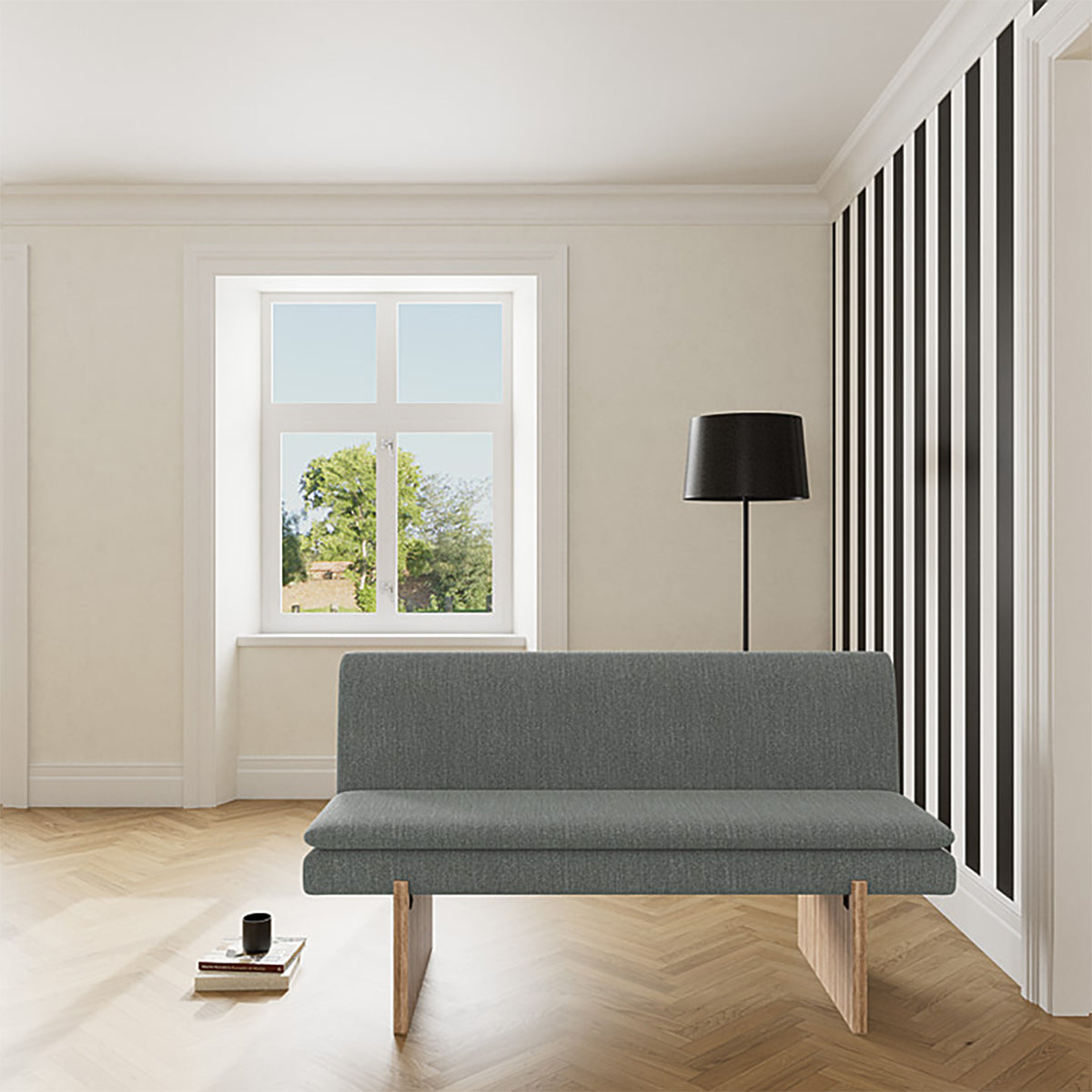 Umi Walnut Dining Sofa