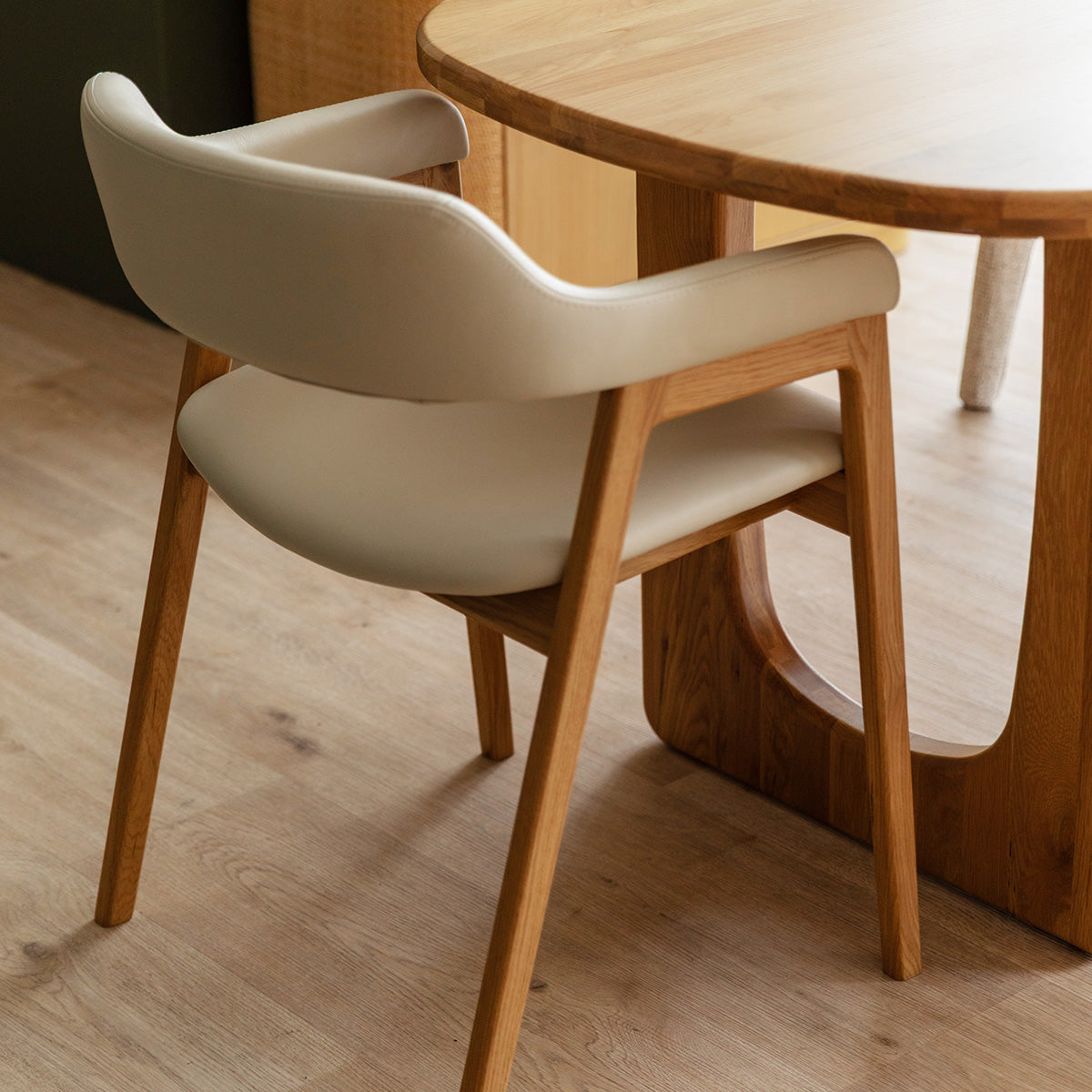 Santino Leather Dining Arm Chair