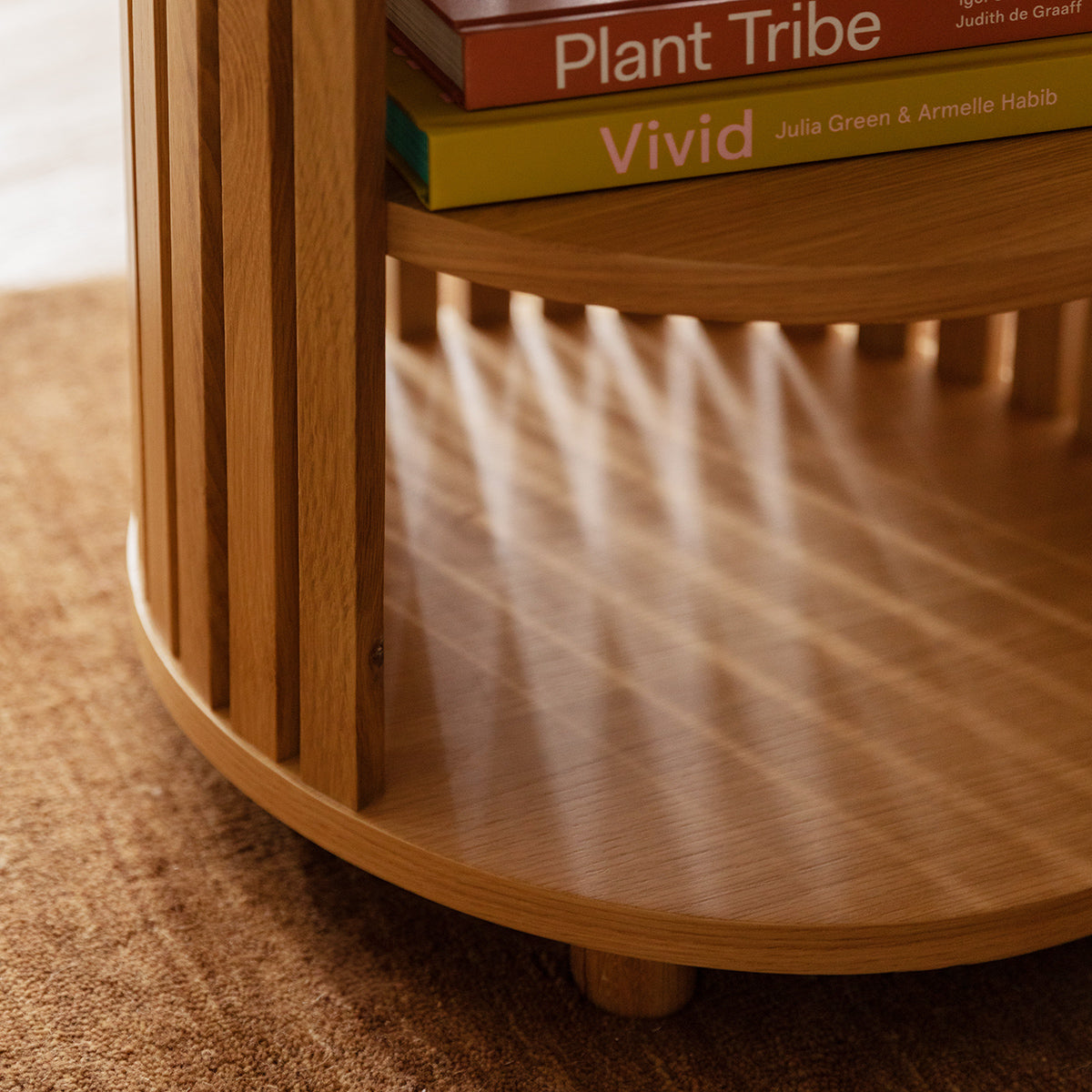 Atlanta Travertine Bedside Table
