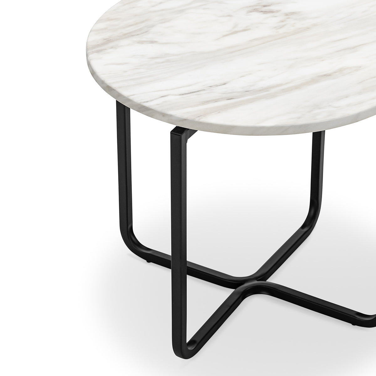 Clarina Round Marble Side Table