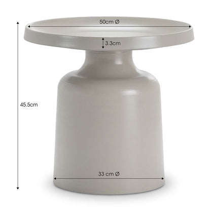 Javi Pedestal Tray Side Table
