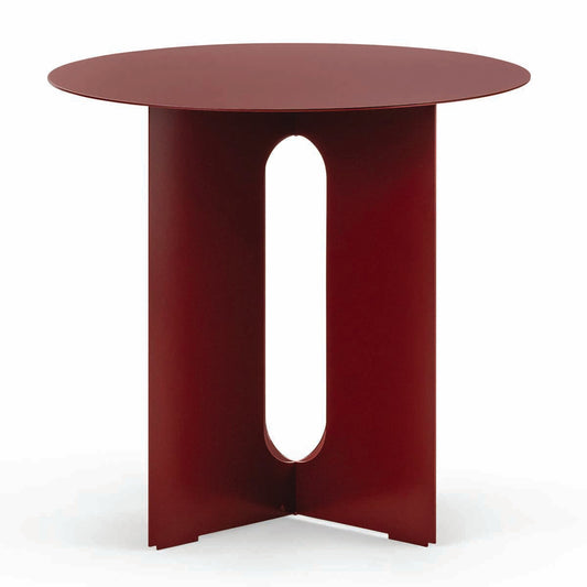 Koa Round Steel Side Table