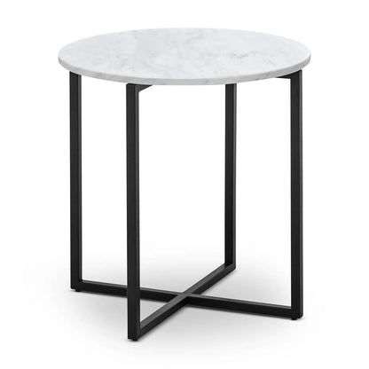 Luxe Round Marble Side Table