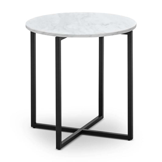 Luxe Round Marble Side Table
