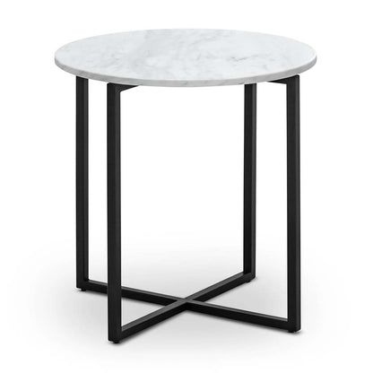 Luxe Round Marble Side Table