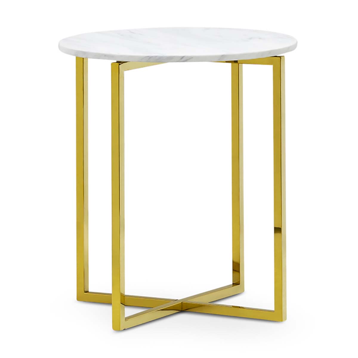 Luxe Round Marble Side Table