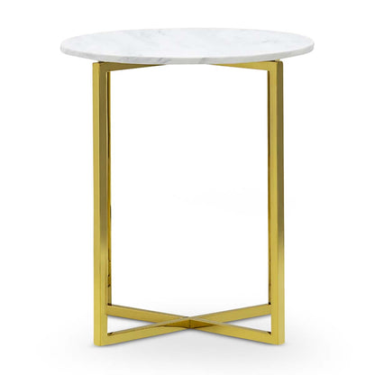 Luxe Round Marble Side Table