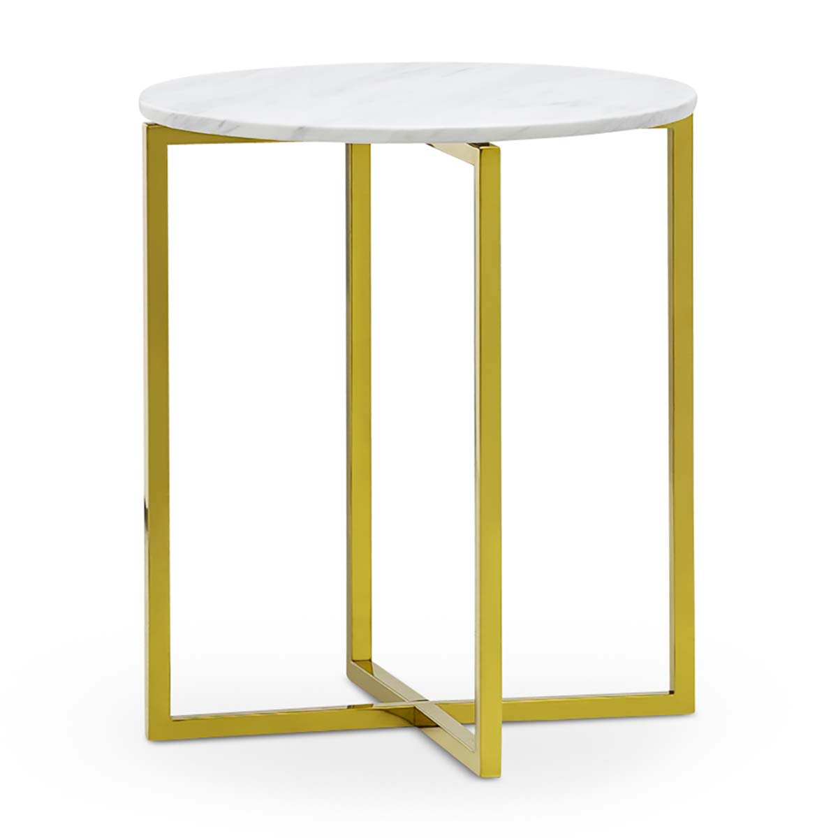 Luxe Round Marble Side Table